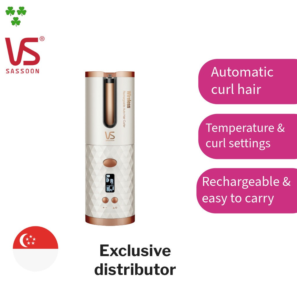 Vidal Sassoon | Auto Hair Curler | 3 steps to curl your hair | 1 Year Warranty | VSA1910